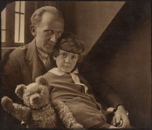 NPG P715; A.A. Milne; Christopher Robin Milne by Howard Coster